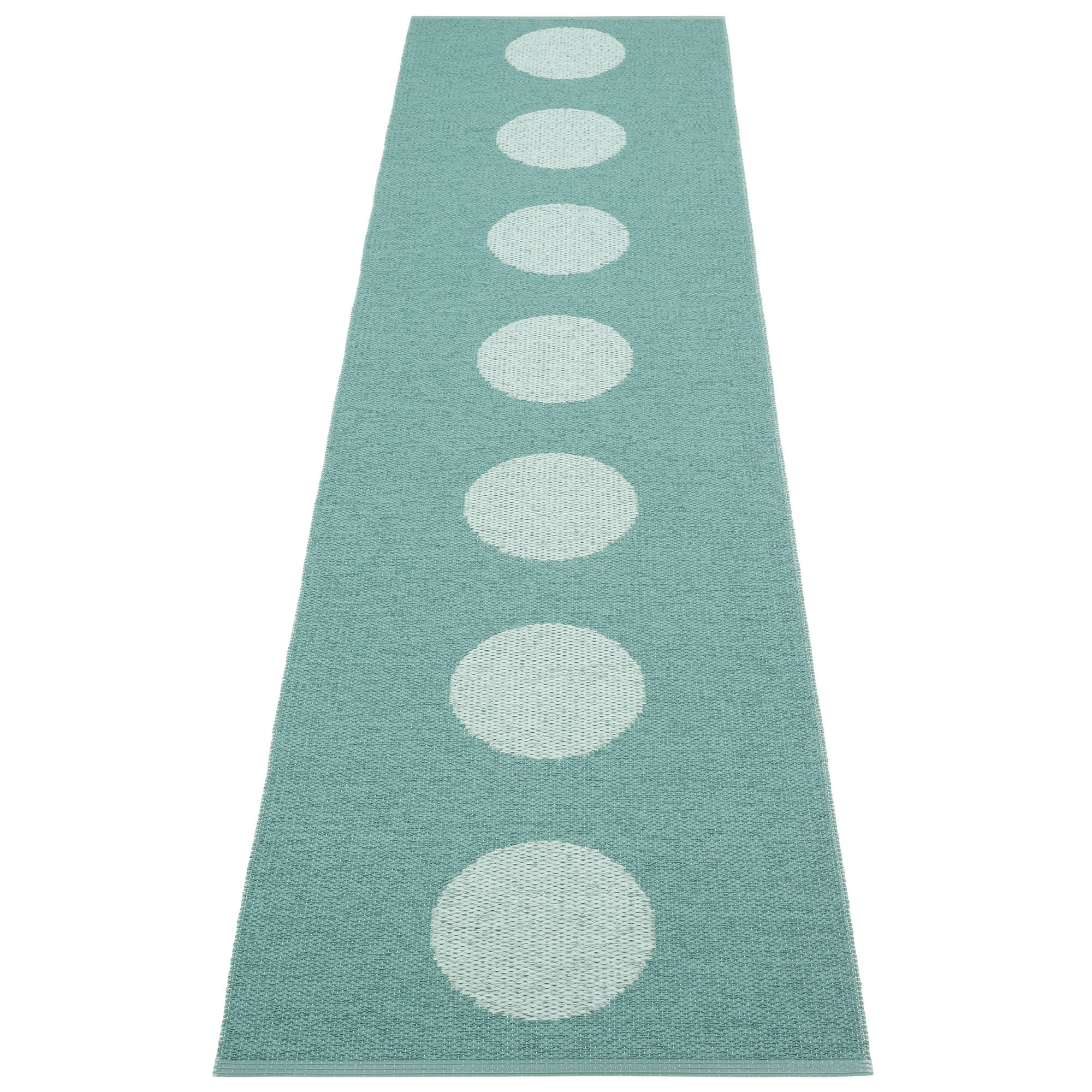 Pappelina Vera Pop matta 70 × 280 cm, jade/turquoise