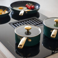 Combekk Stekepanne- og kasserollesett 10 deler, grønn