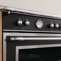 HER96L2ENET Heritage gaskomfur med dobbeltovn, 90 cm, mat sort
