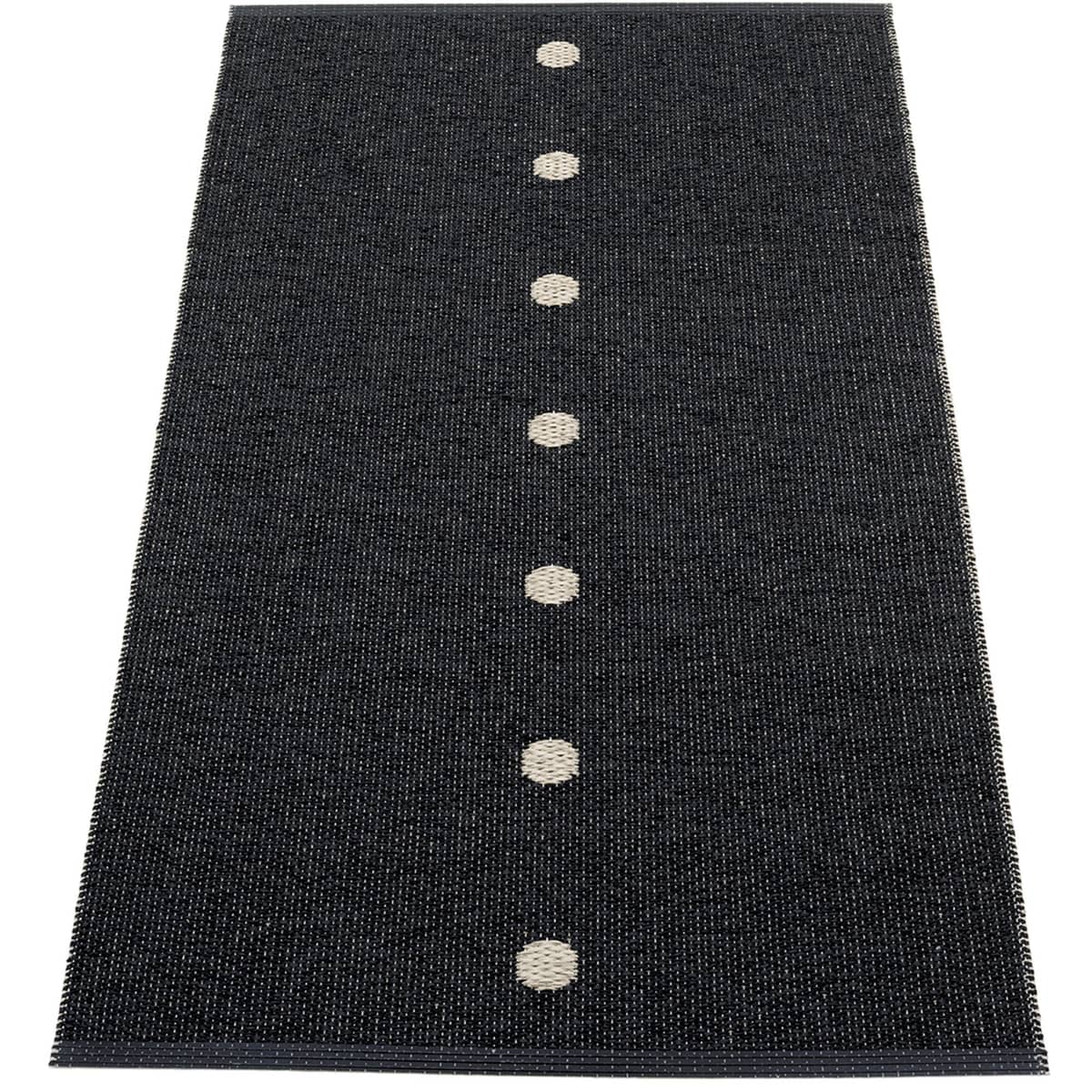 Gulvteppe Peg, 70 x 140 cm, black/linen