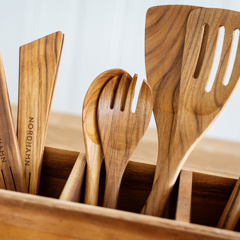 Stekespade 30 cm, teak