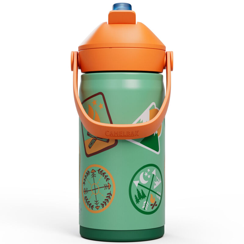 Thrive Flip Straw Kids drikkeflaske 0,35 liter, Camp Badges