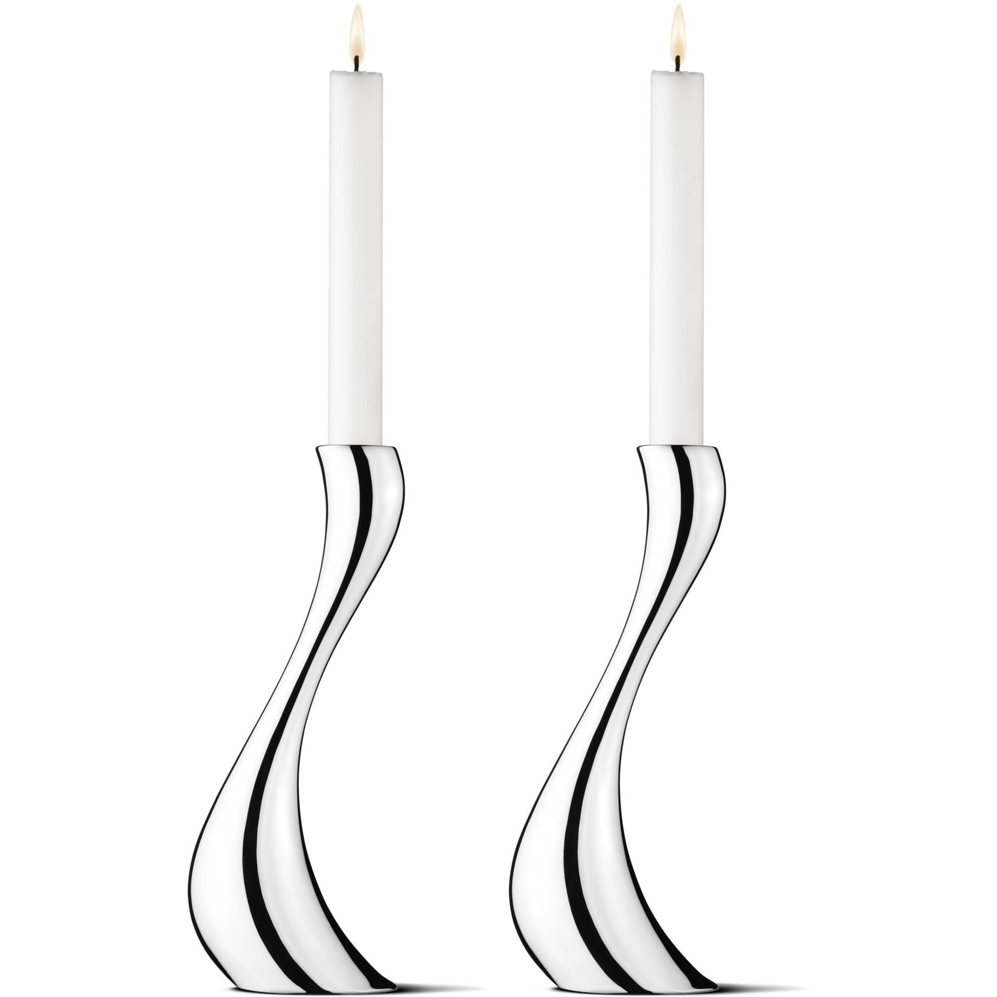 Produktfoto för Georg Jensen Cobra Ljusstake Stor 2-pack