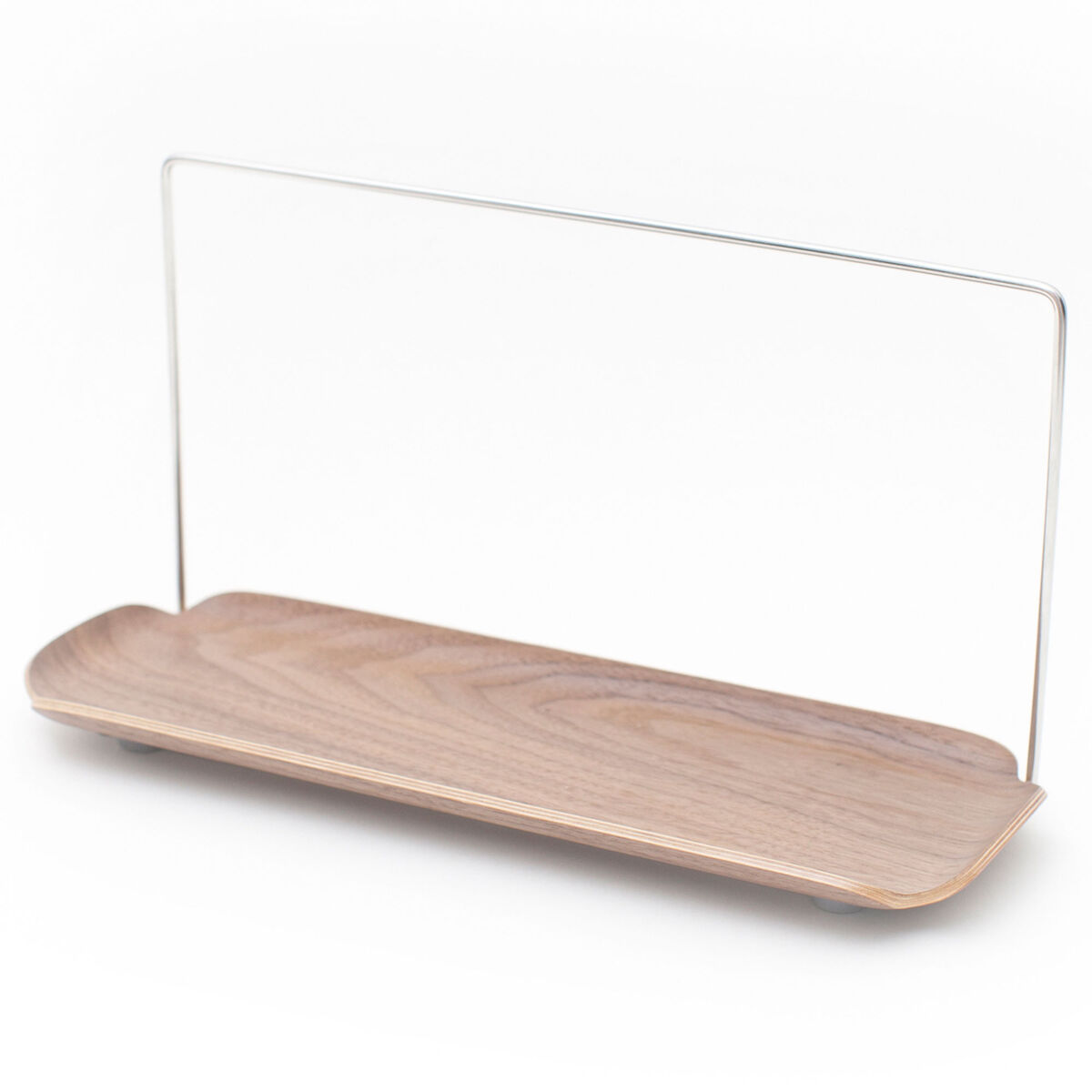 Diskbricka med hängare, valnöt