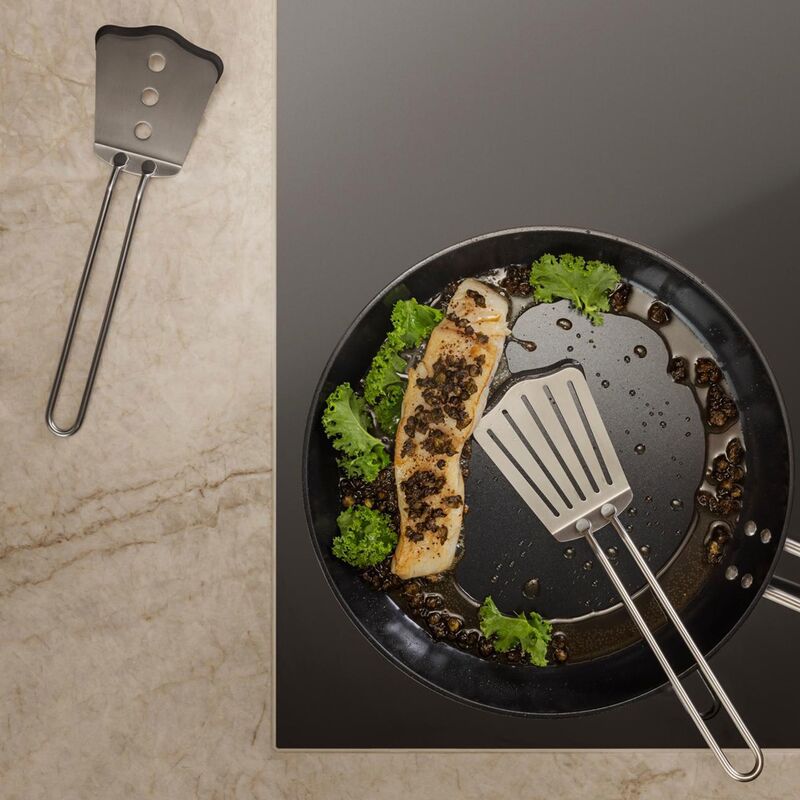 Stekespade med silikon 27 cm, lang