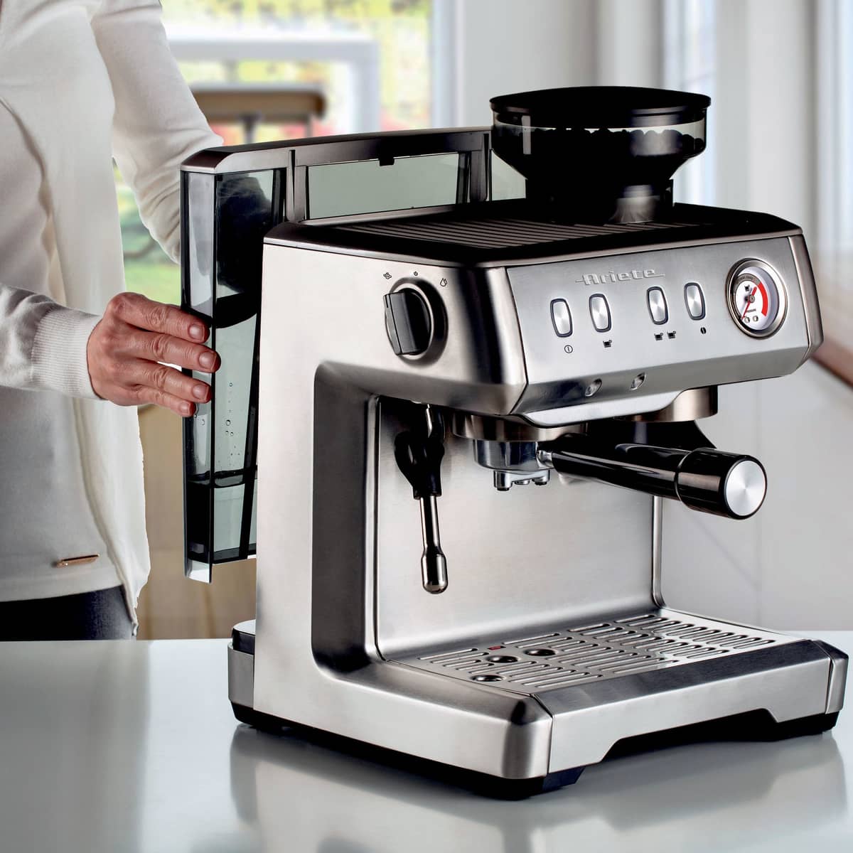 Espressokone–kahvimylly