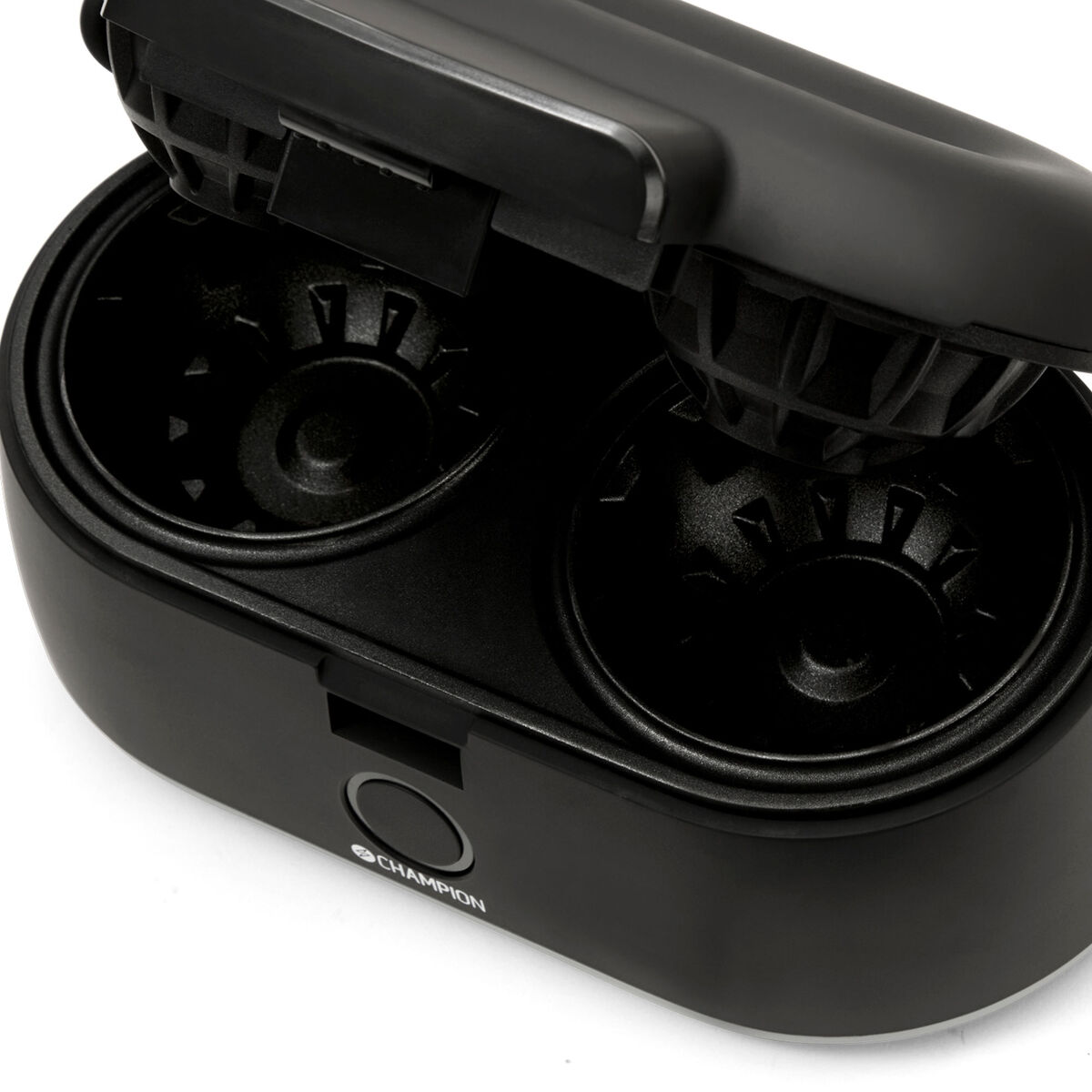 Vaffelskåljern, svart