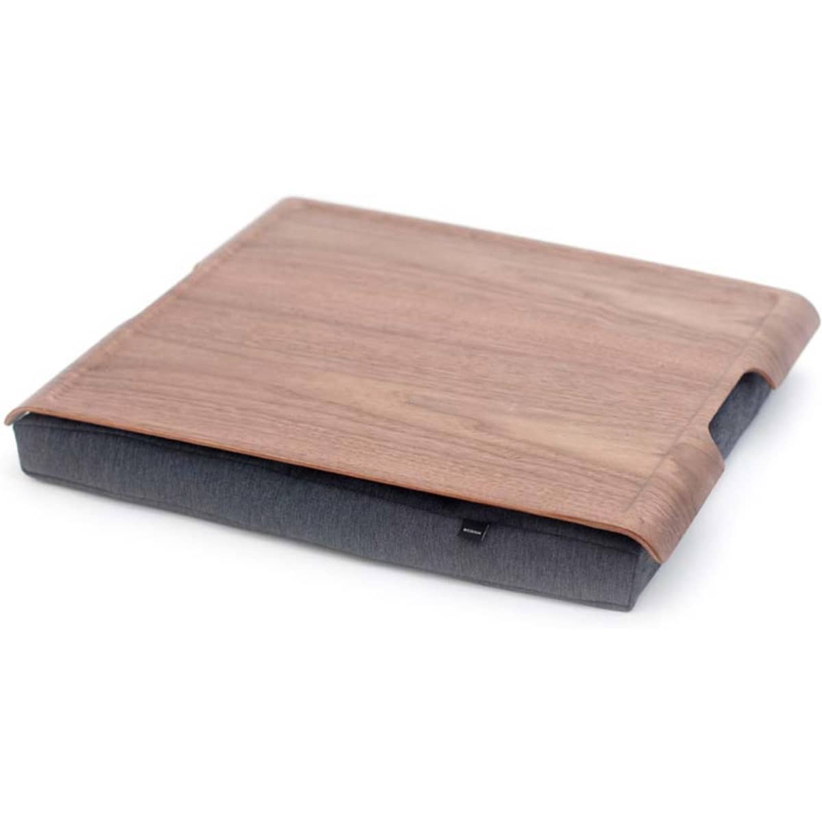 Laptray Anti-Slip -tarjotin, saksanpähkinä/harmaa