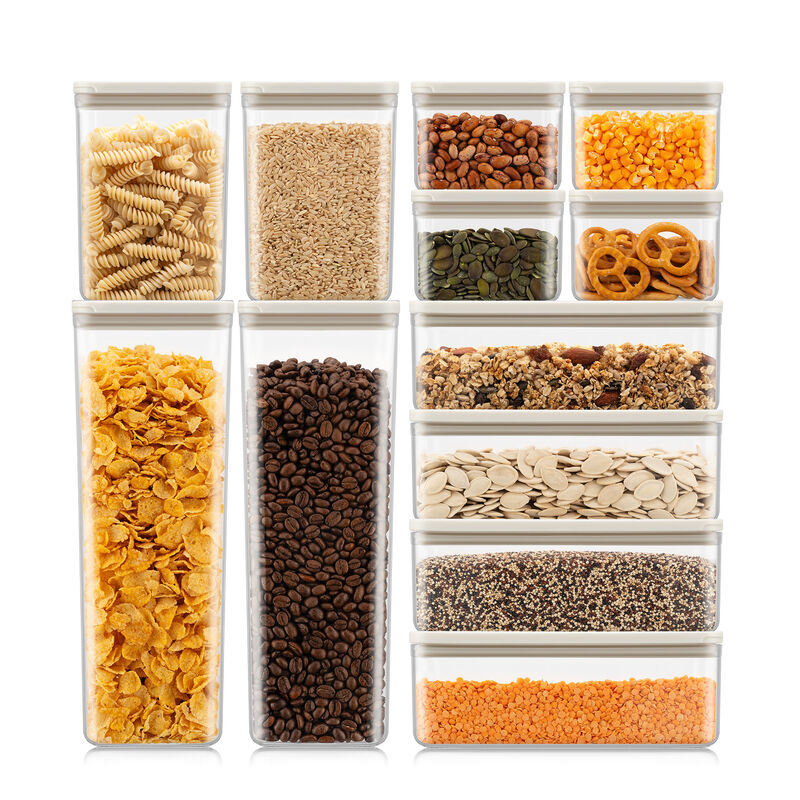 Canteen opbevaringsbeholdere 12 dele, hvid