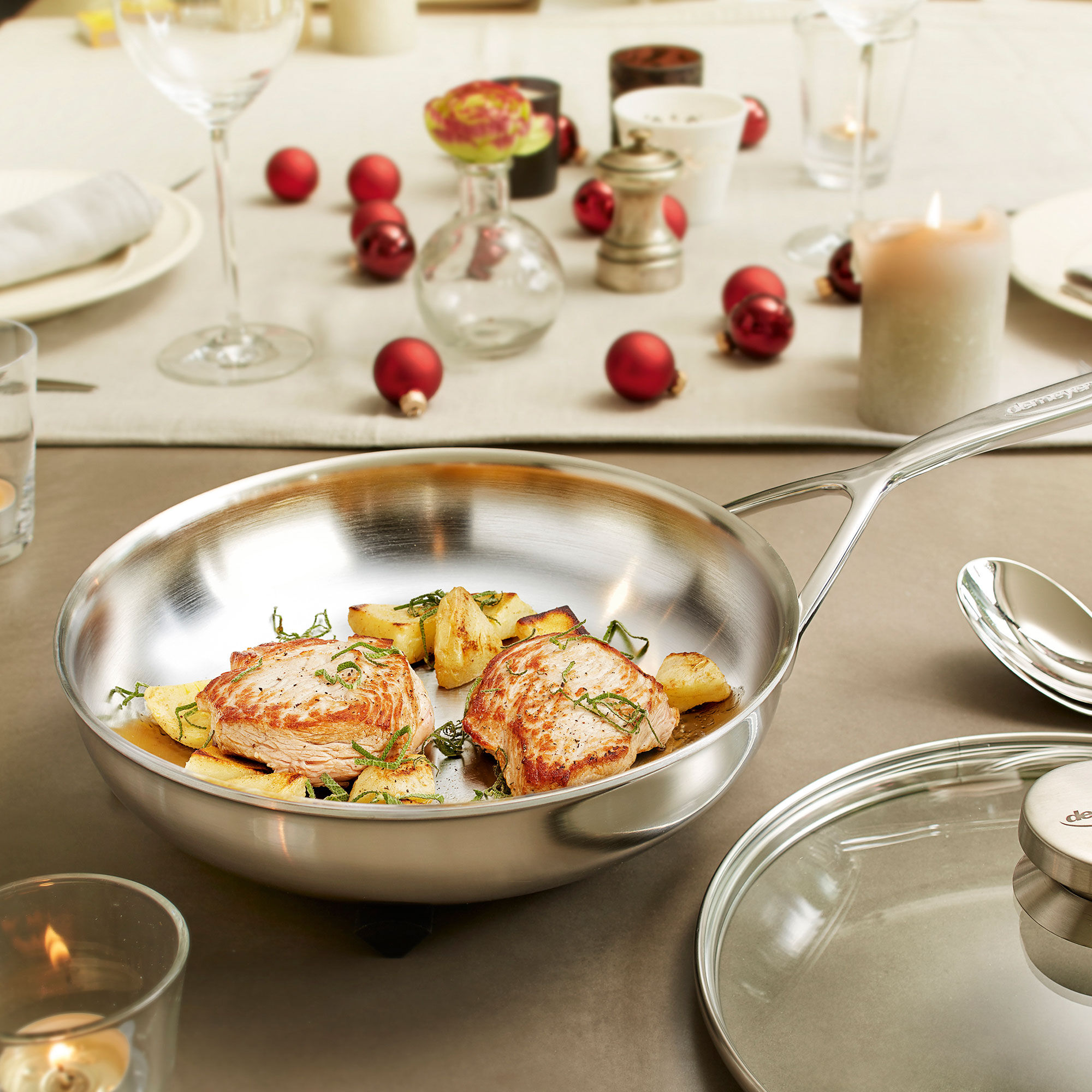 Multiline 7 paistinpannu 24 cm, ruostumatonta terästä