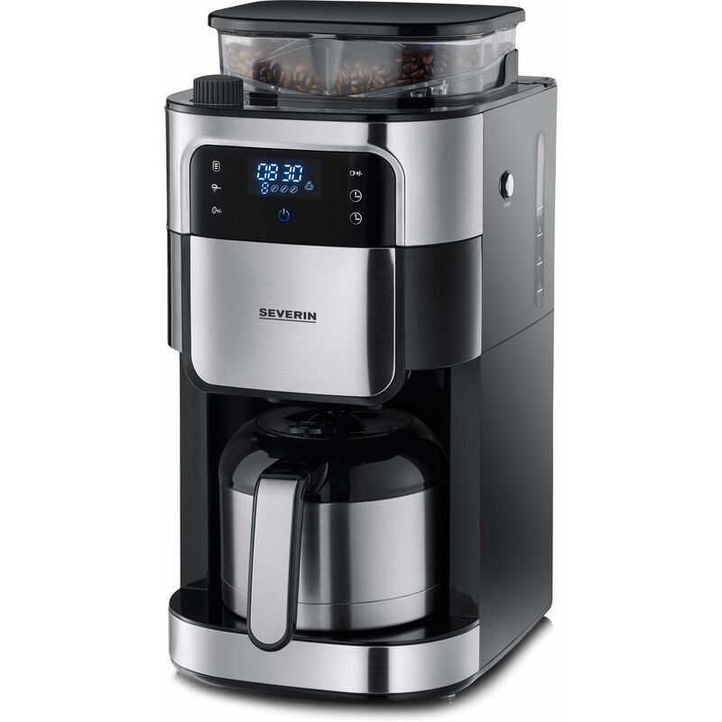 Termokaffemaskine med indbygget kværn