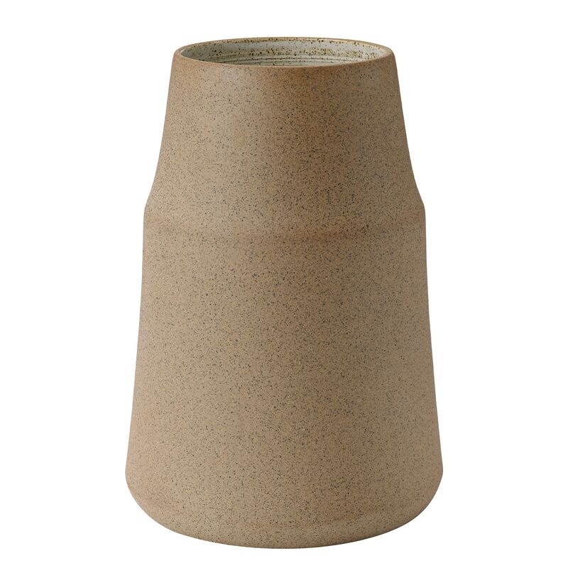 Clay vase 18 cm, warm sand