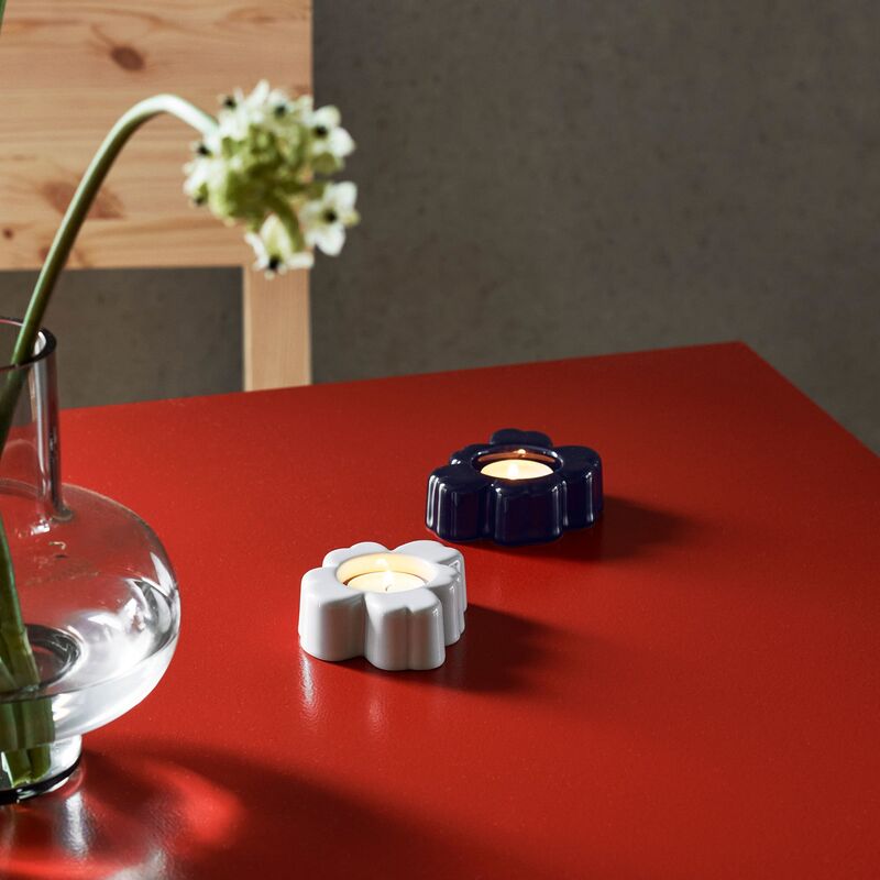 Unikko Shape lämpökynttiläpidike 10x3 cm, matte white