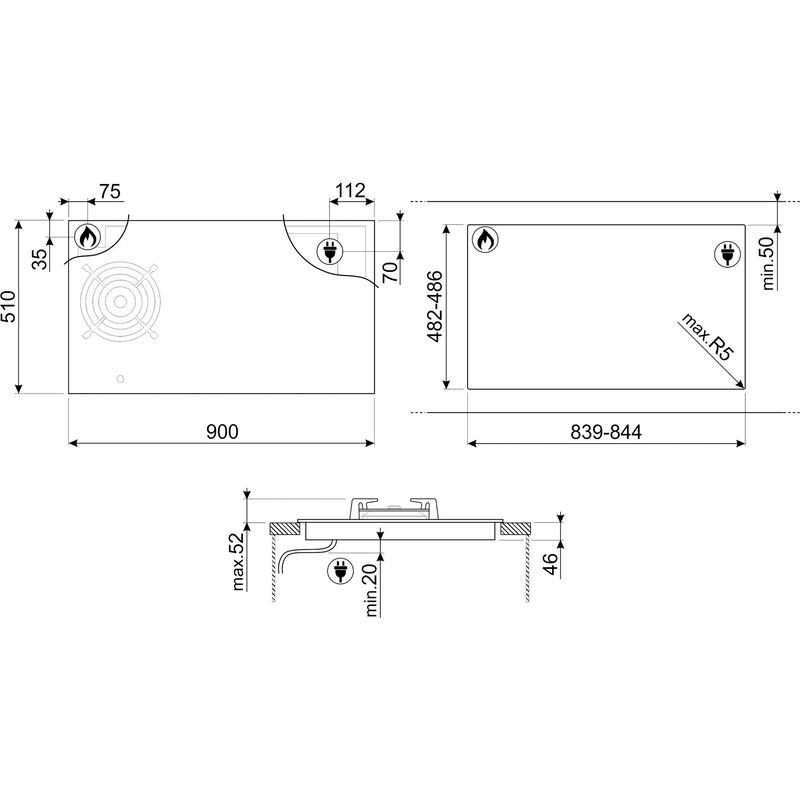 PM3953D inbyggnadshäll
