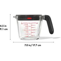 Måttbägare med lock 0,5 liter, glas