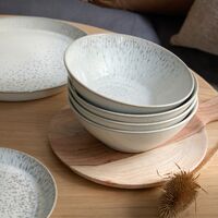 Kiln morgenmadsskål, 16,5 cm, 4-pak, hvid/grå