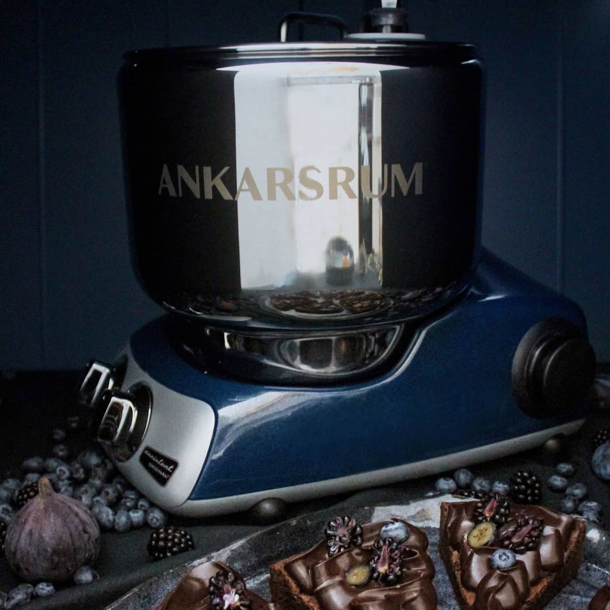 AKM 6230 köksmaskin med glassmaskin, ocean blue
