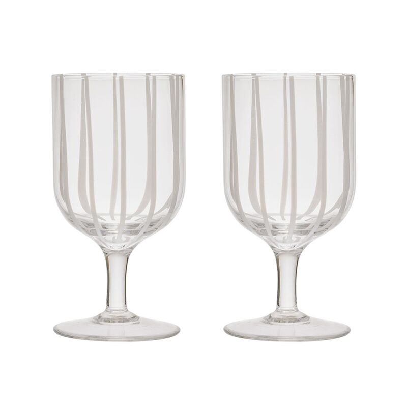 Mizu vinglas, clear, pakke med 2