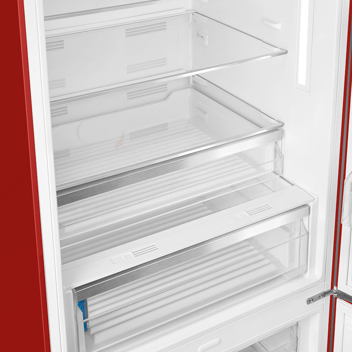 Smeg FAB38RRD6 Kombiskap høyrehengslet 70 cm, rød