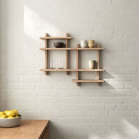 Treat hylla double 34 × 12 cm, ek