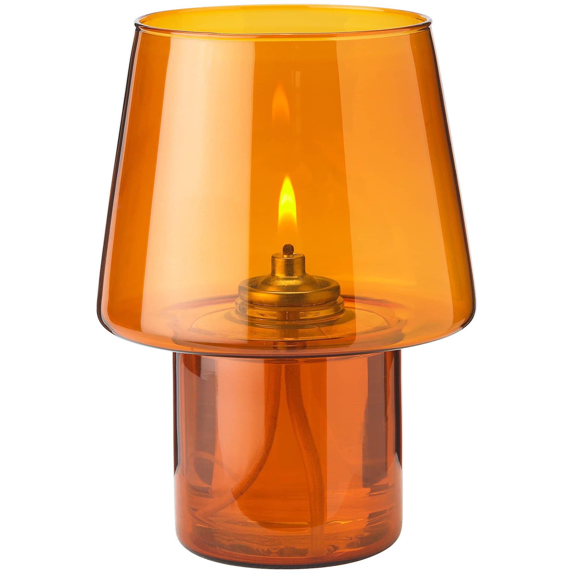 Produktfoto för Stelton Viva hurricane ljuslykta och oljelampa, amber