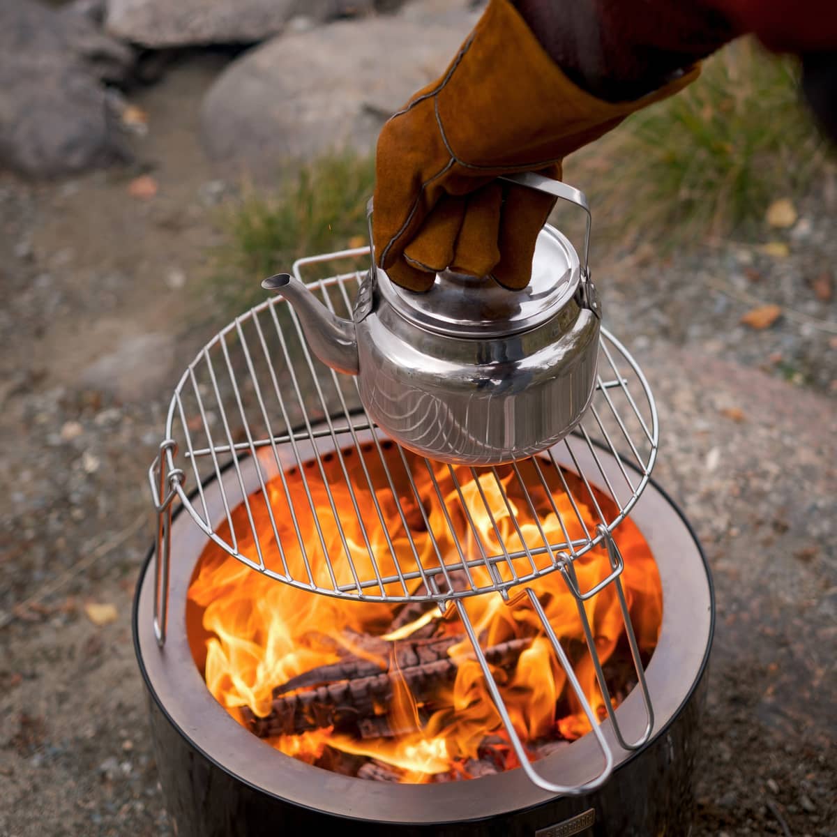 Pilar grillrist, rustfrit stål
