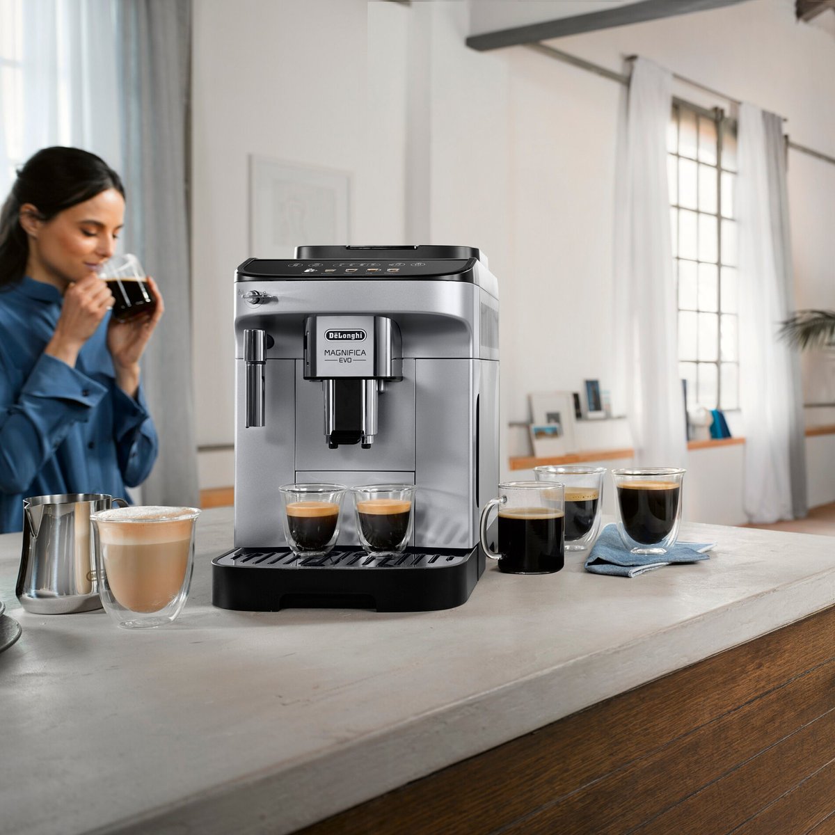 ECAM290.31 Magnifica Evo -espressokone, 5 pikareseptiä