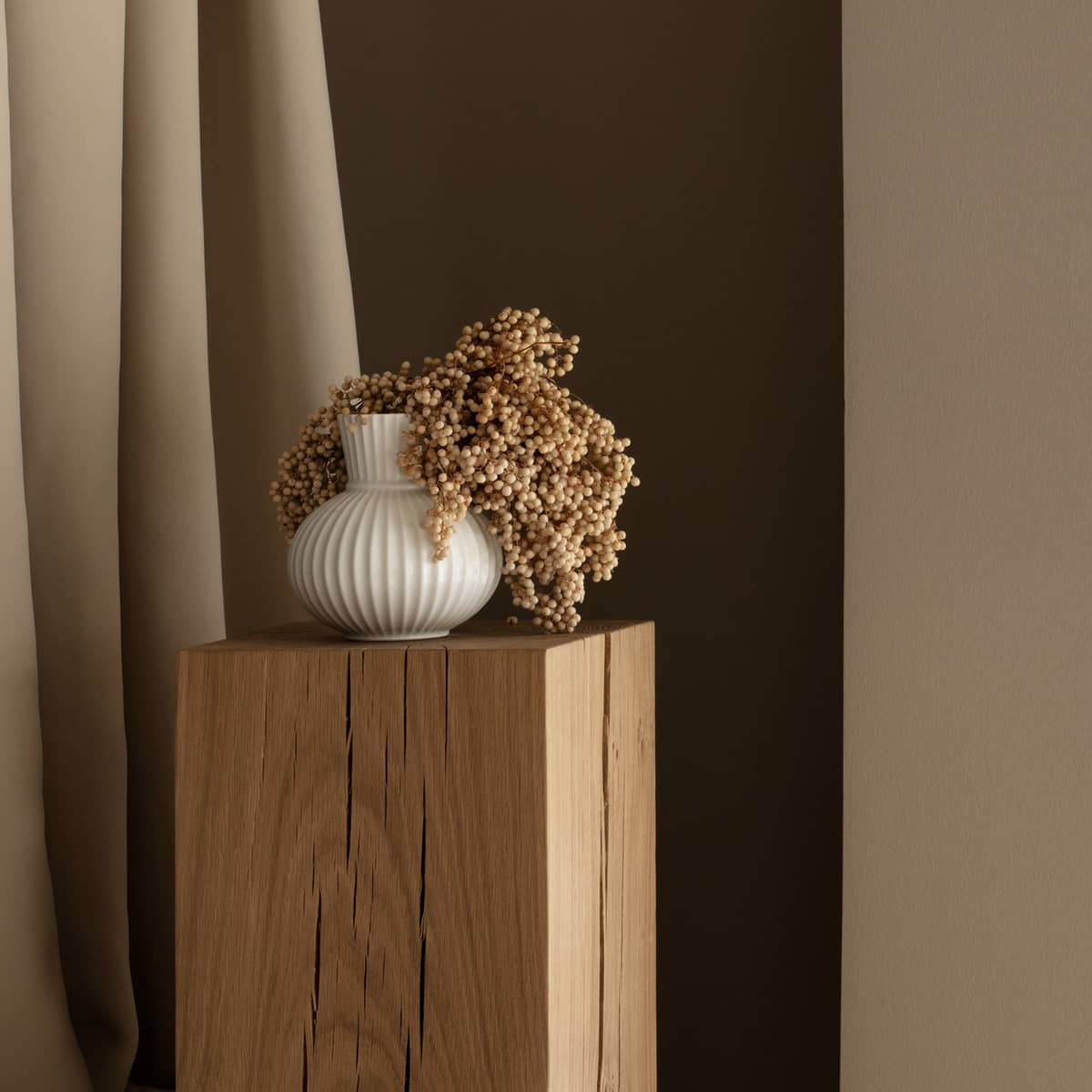 Tura vase, 14,5 cm, hvid