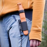 Kansbol med Survival Kit (S), burnt orange