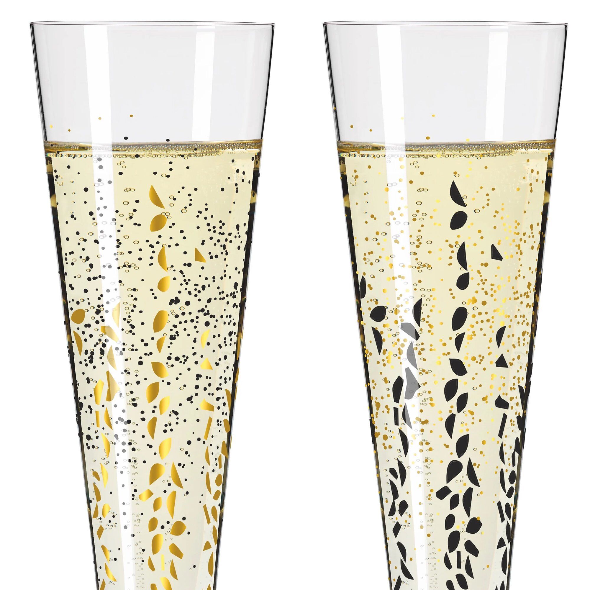 Alternativ bild 1 för Ritzenhoff Goldnacht Sparkle champagneglas, 2 st