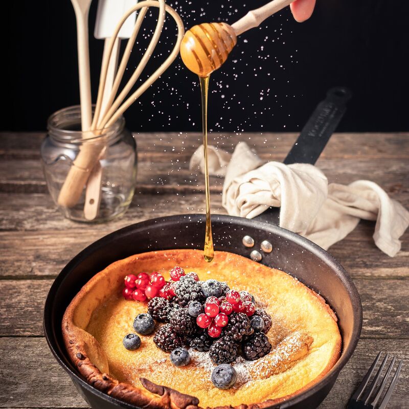 Stekpanna kolstål, 30 cm