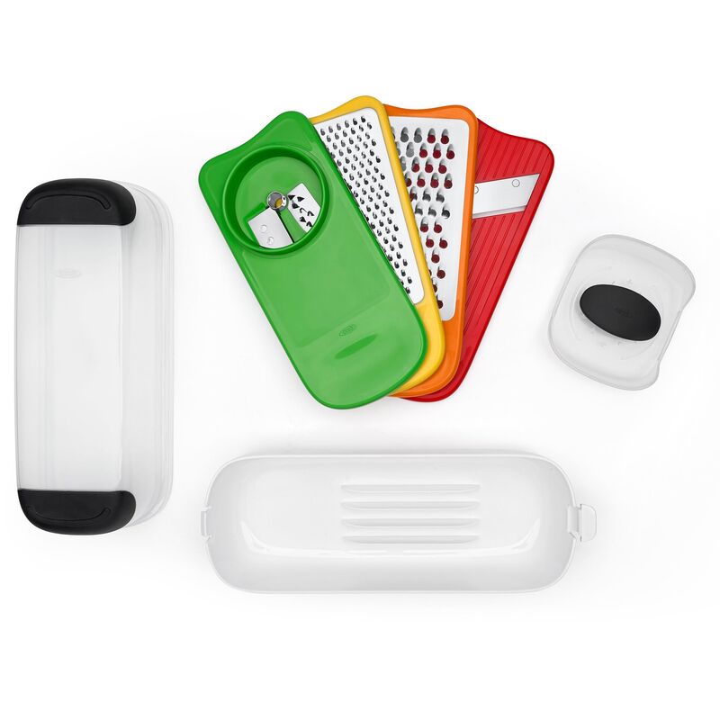 Mandolinsæt med spiralizer og rivejern