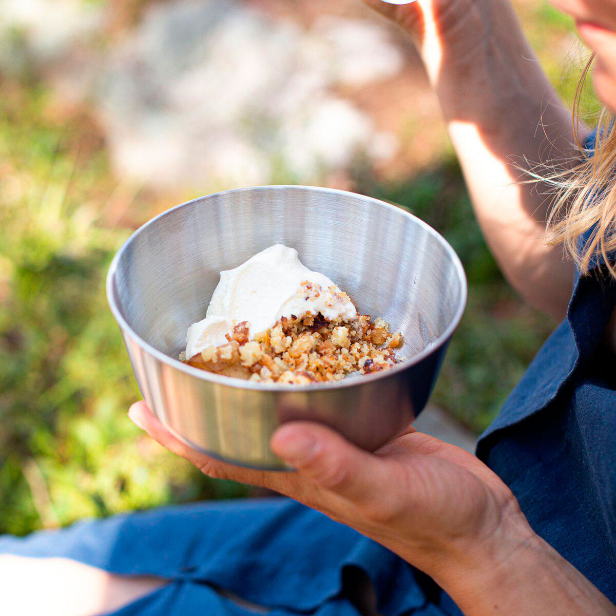 CampFire skål, rostfritt stål