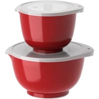 NEW Margrethe skålset 1,5 + 3 liter, red