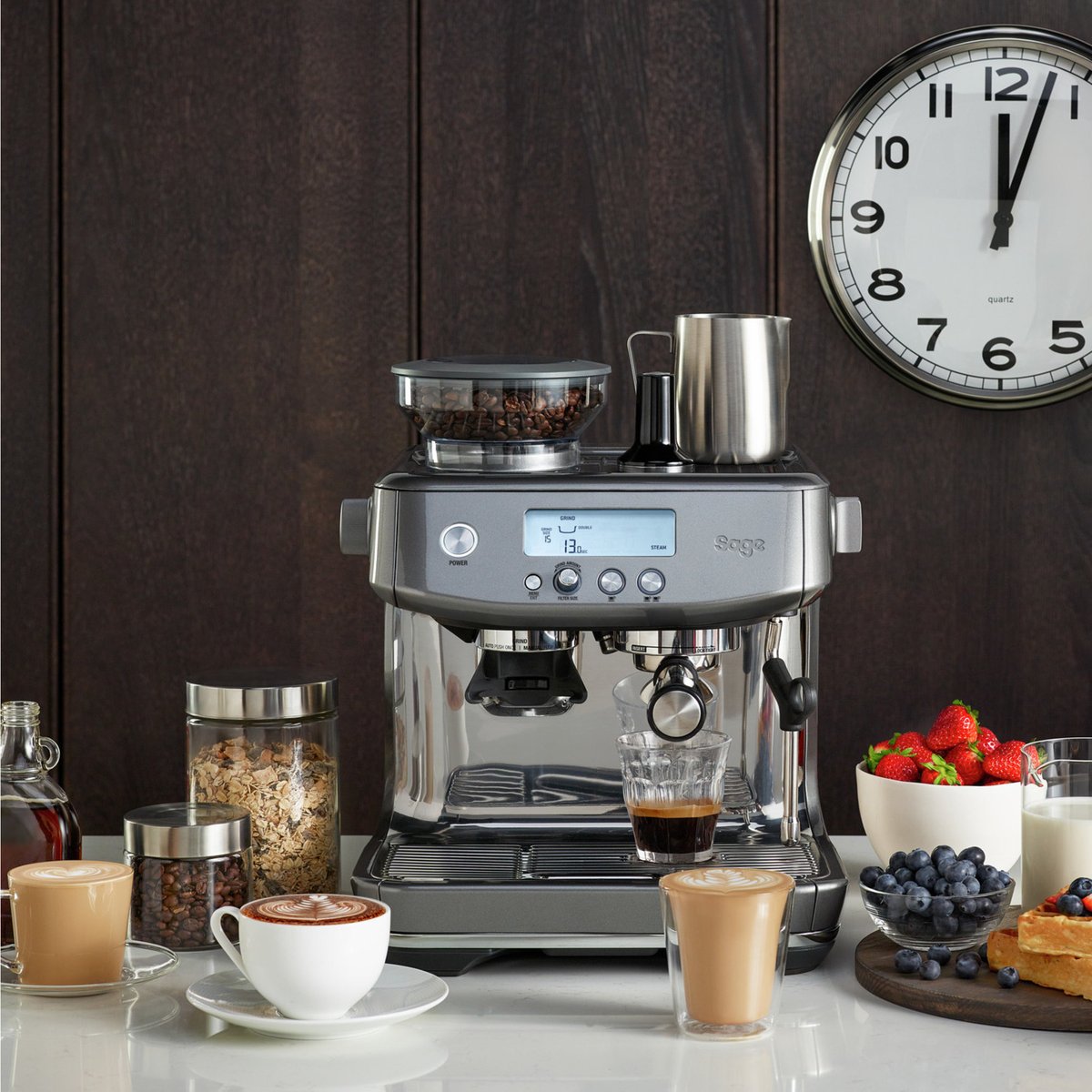 SES878BSS Barista Pro Espressomaskine Stål