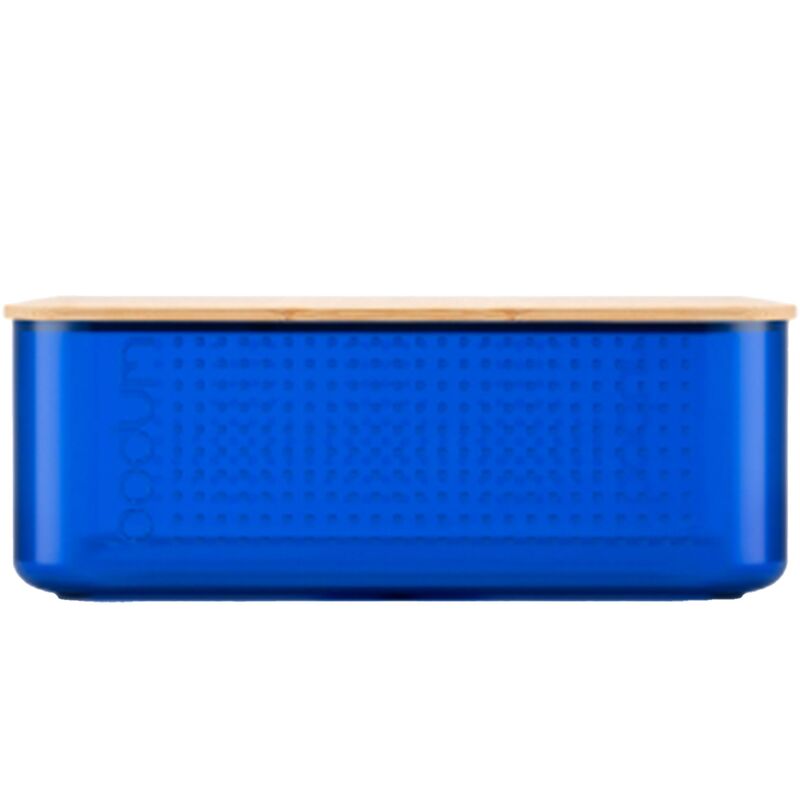 Leipälaatikko bambukannella pieni, sininen
