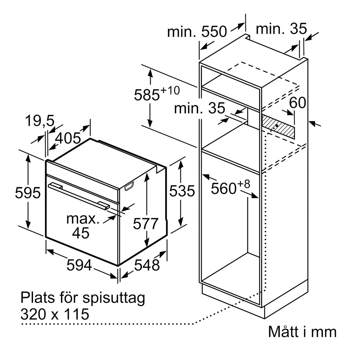 HR736G1B1 iQ700 erillisuuni höyryllä, musta