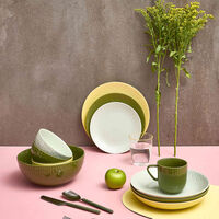 Confetti middagstallerken 27,5 cm, lemon