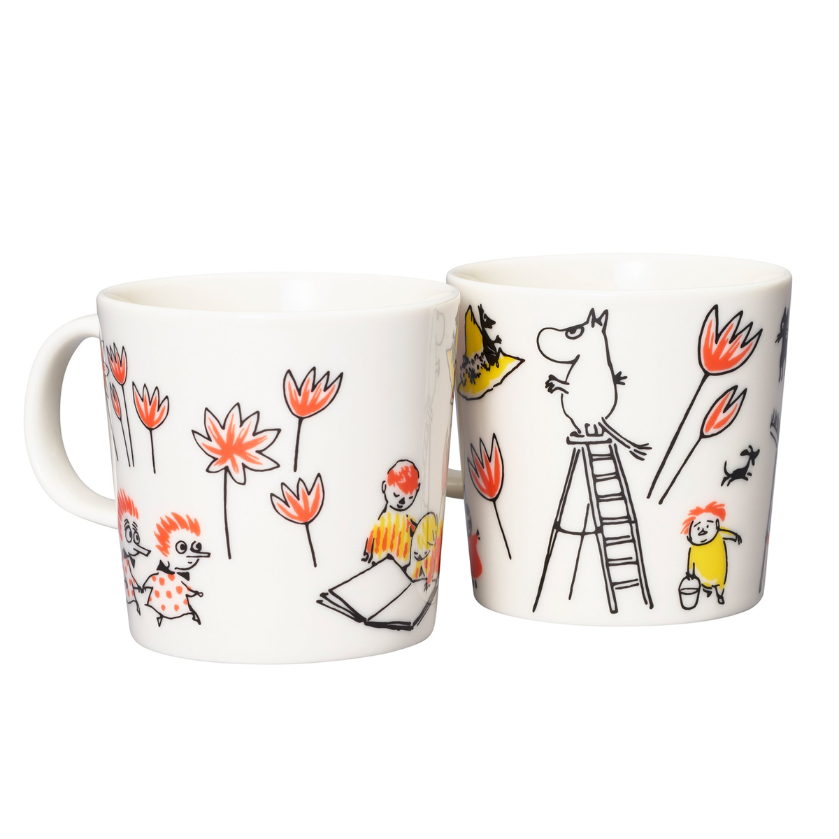 Mumin mugg, 0,3 liter, ABC Mix 2-pack