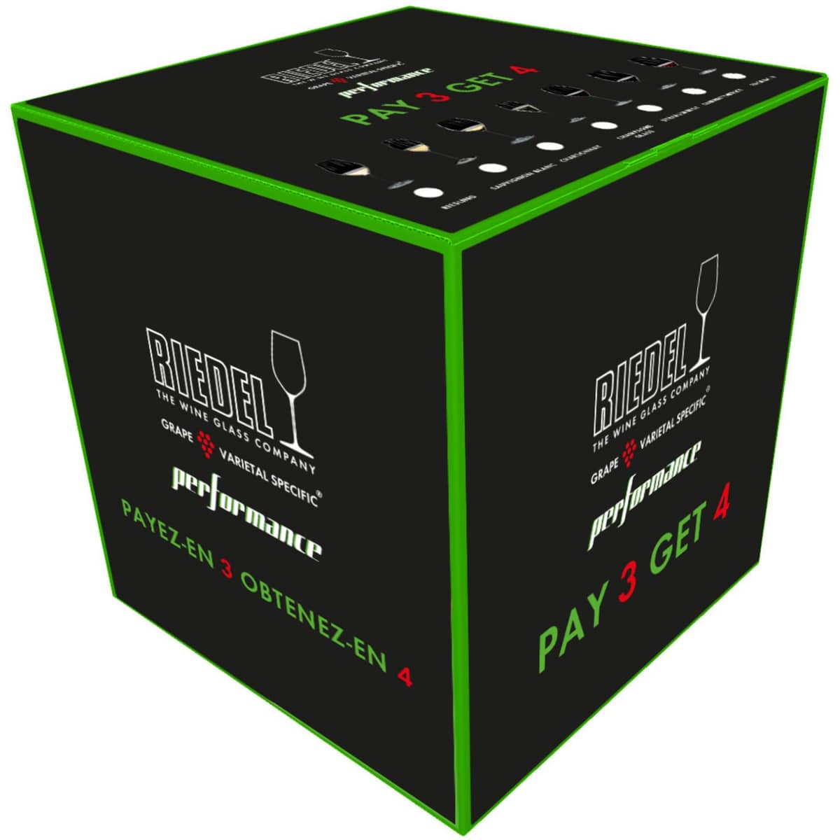 Performance champagneglass 4-pakning