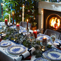 Spode Blue Italian Christmas Tree Tallrik 20 cm