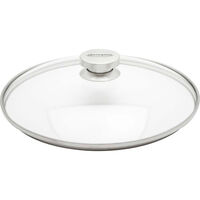 Specialties Lokk 32 cm Glass med Stålknopp
