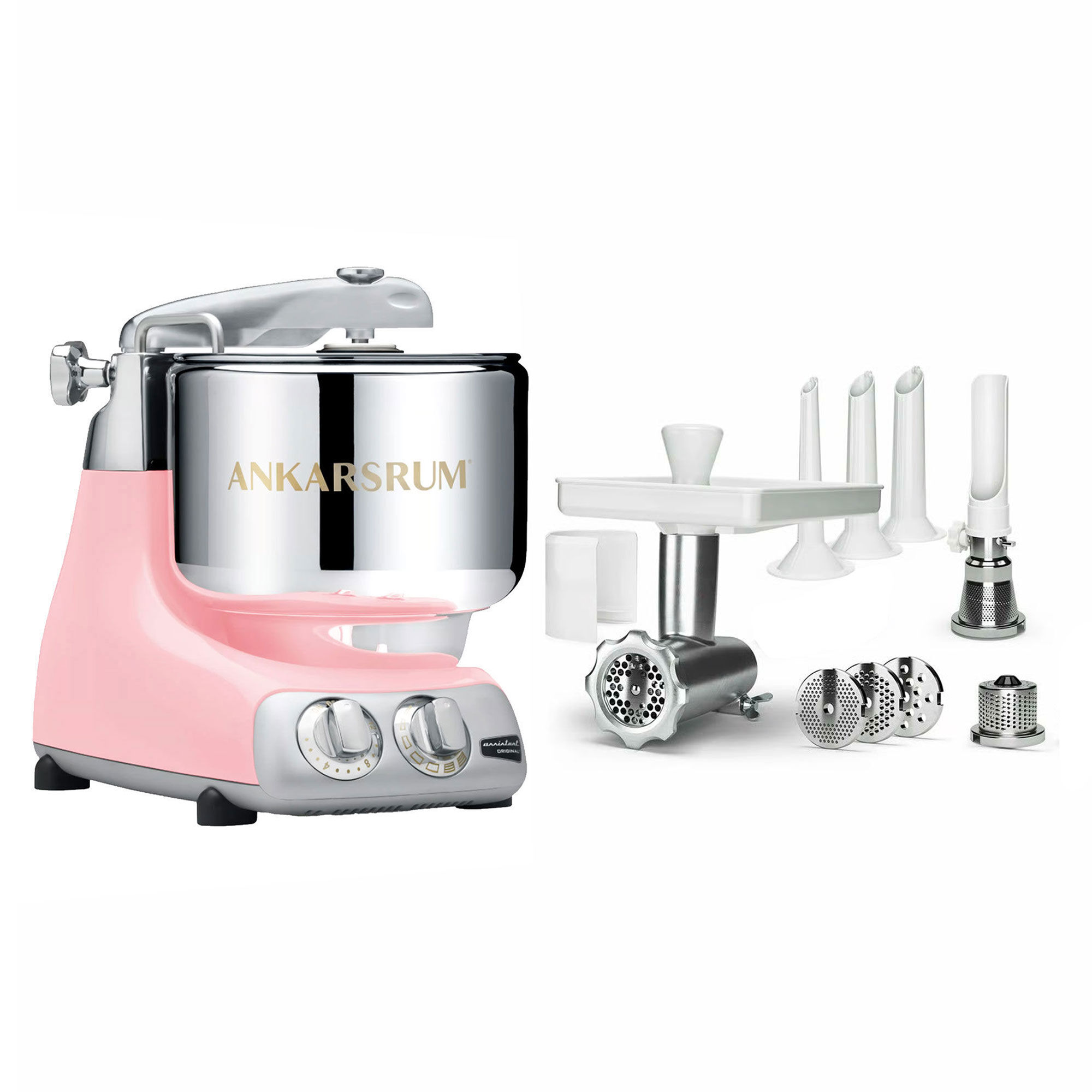 Ankarsrum Assistent Original AKM6230 Cloudy Pink + komplet kødslibemaskine