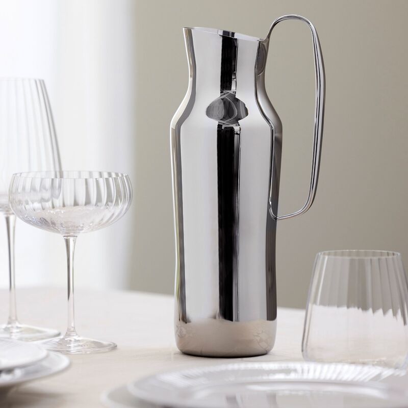 Dorotea karaffel 30 cm, polert stål