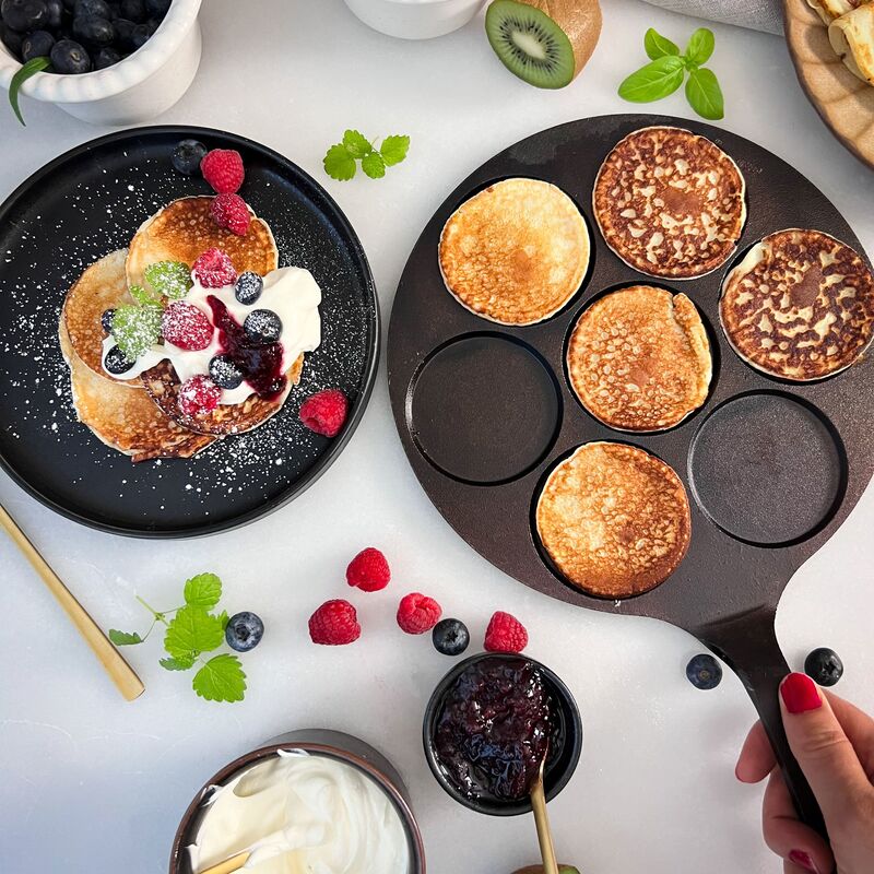 Plättpanna 24 cm, kolstål