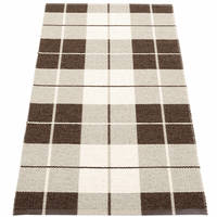 Gulvteppe Ed, dark brown/linen/vanilla, 70 x 140 cm