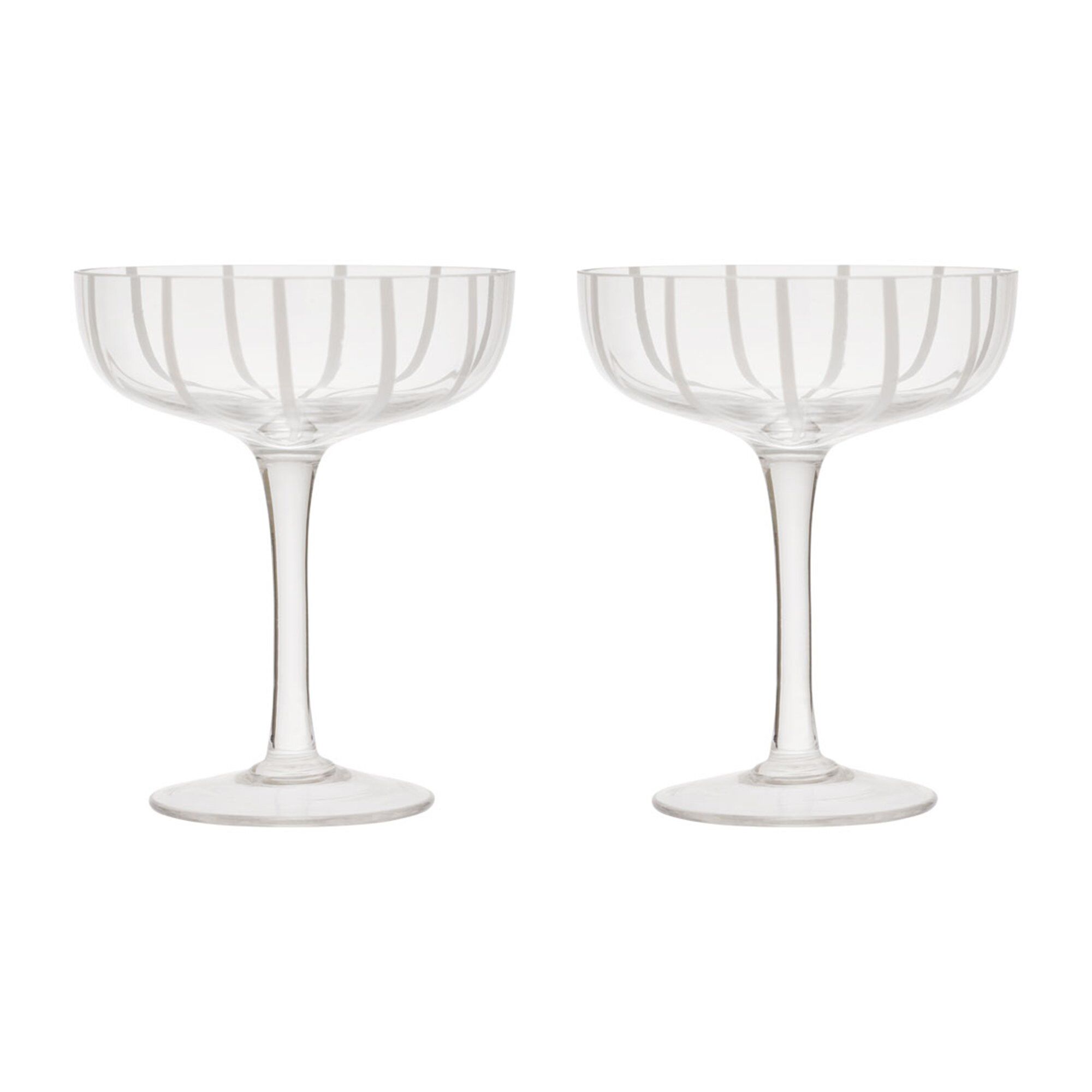 OYOY Mizu coupe champagneglass 2-stk. Clear