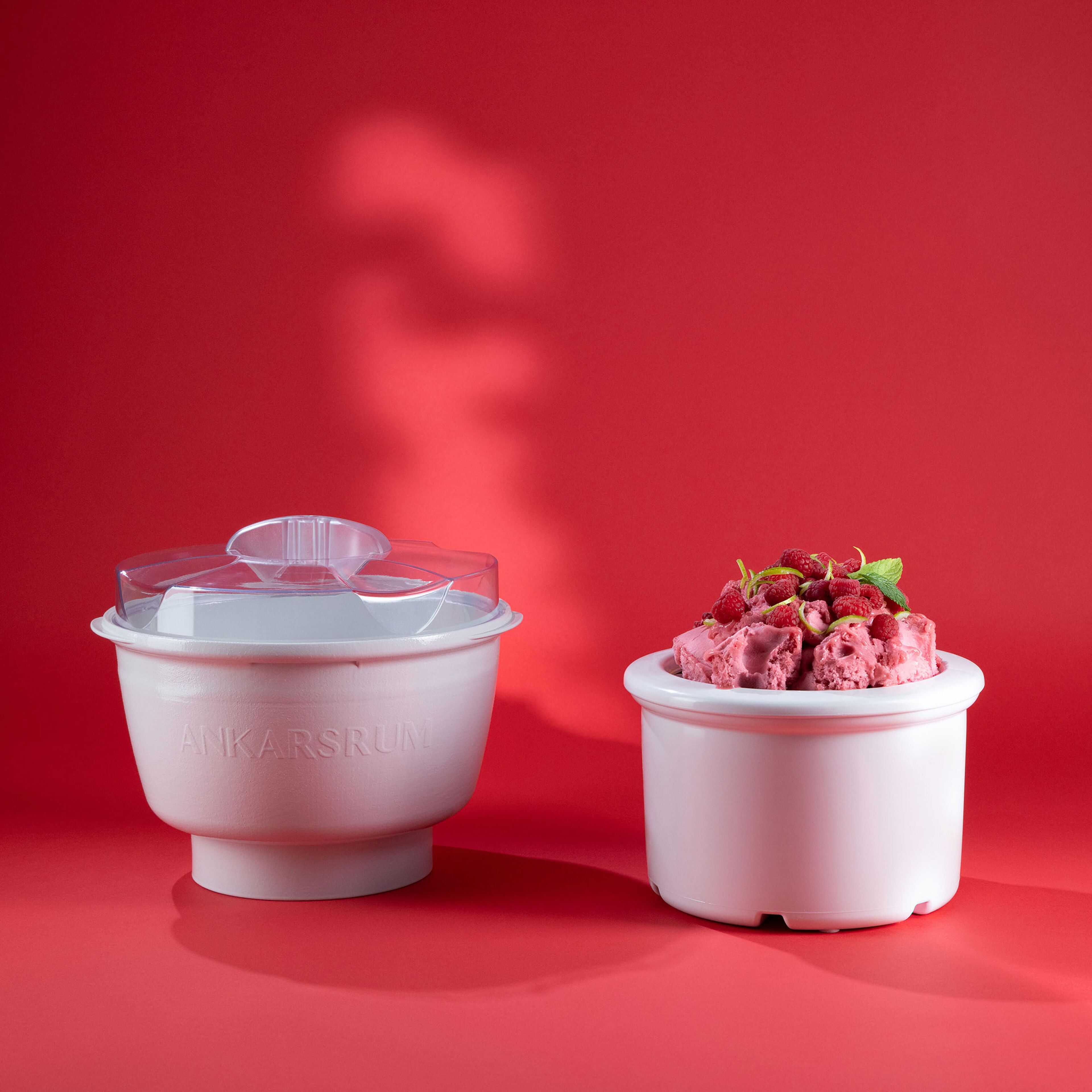 Ankarsrum Assistent Original AKM6230CP + Glasstillbehör Cloudy Pink