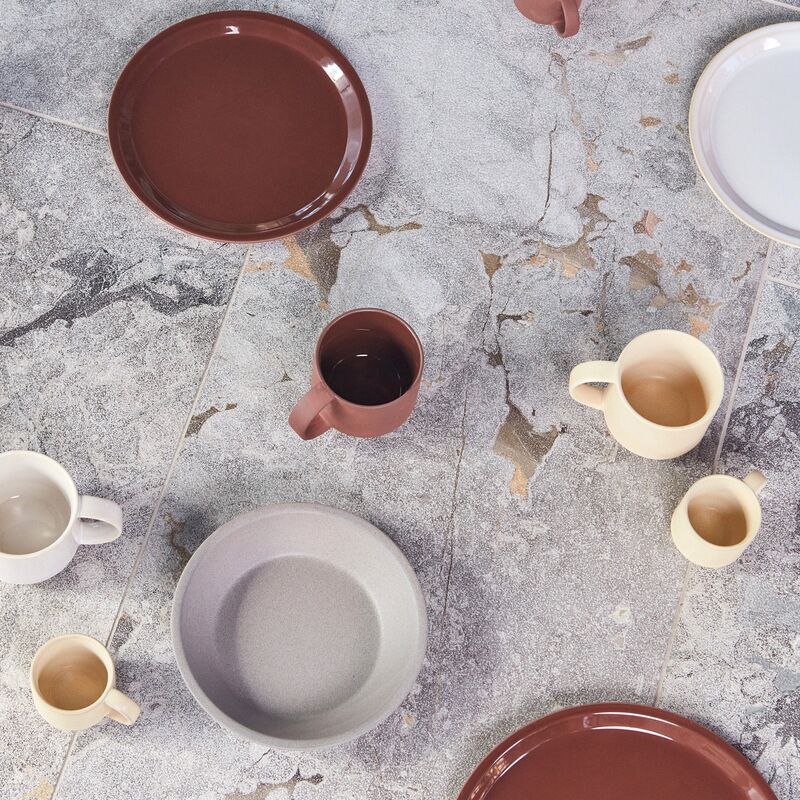 Yuka middagstallerken, pakke med 2, dark