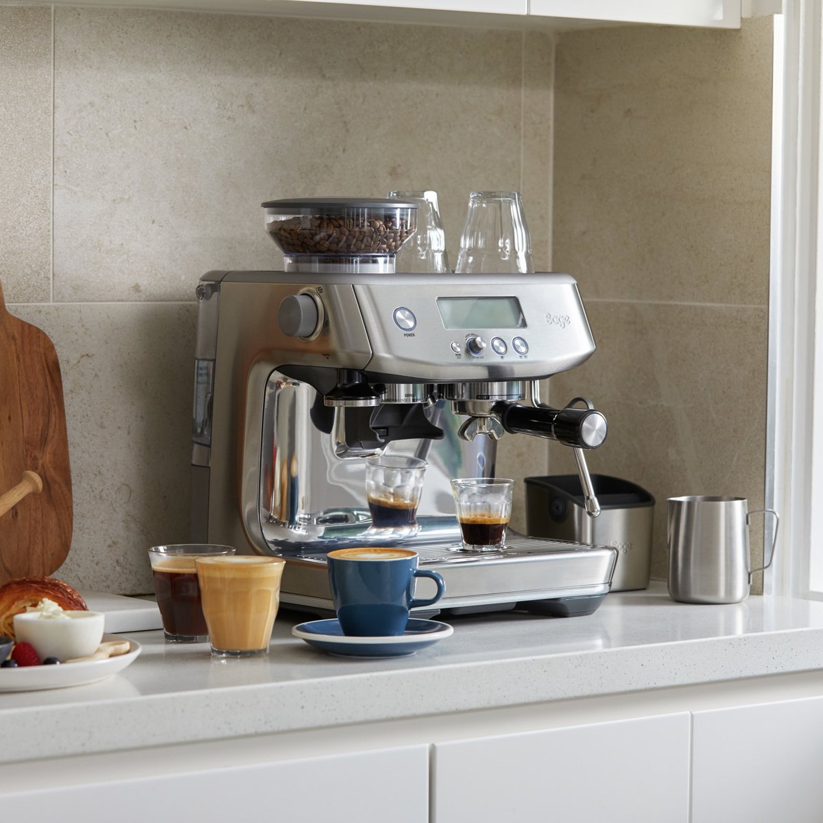 SES878BSS Barista Pro Espressomaskine Stål